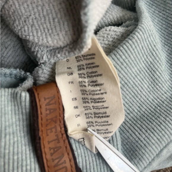 Naketano Sweatshirt Hoodie Blue Medium - Picture 14 of 16